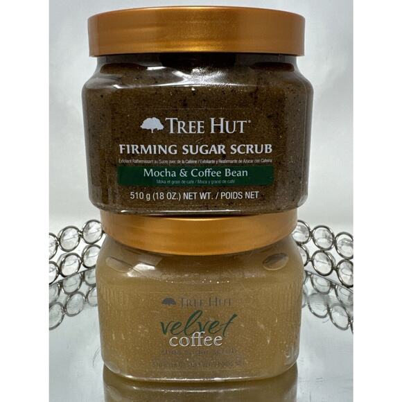 HTF Tree Hut Combo~Mocha & Coffee Bean & Velvet Coffee☕️Shea Sugar Scrubs -18 Oz - Picture 2 of 3